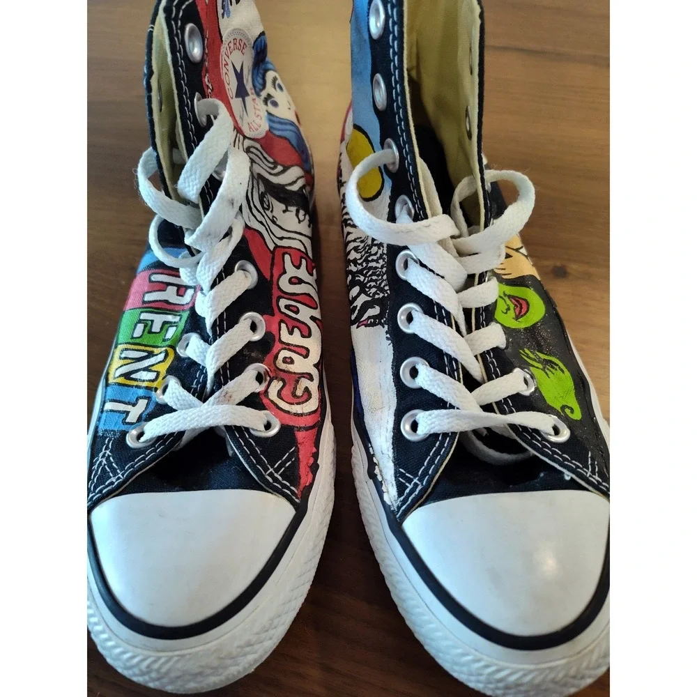 Converse Chuck Taylor High Top Custom Broadway Musical Hand Painted‎ Shoes Black
